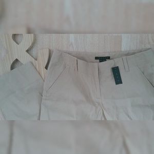 Theory khaki pants size 6 work/business NWT